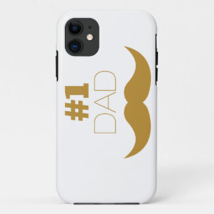 Capa Para iPhone Da Case-Mate Número 1 - bigode Dourado Pai - Número Um