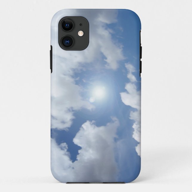 Capa Para iPhone Da Case-Mate Nuvens do Céu Azul + suas ideias (Verso)