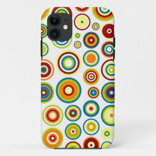 Capa Para iPhone Da Case-Mate O abstrato circunda o limão azul alaranjado Brown