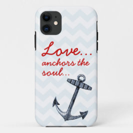 Capa Para iPhone Da Case-Mate O amor ancora a caixa de Iphone 5 da alma