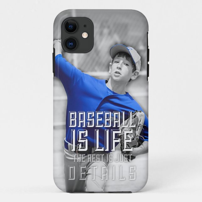 Capa Para iPhone Da Case-Mate O basebol é capa de telefone da vida (Verso)