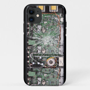 Capa Para iPhone Da Case-Mate O conselho de circuito de vidro quebrado