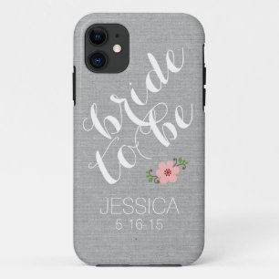 Capa Para iPhone Da Case-Mate O costume personalizou a noiva para ser data