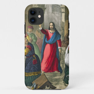 Capa Para iPhone Da Case-Mate O cristo limpa o templo, de um b impresso bíblia