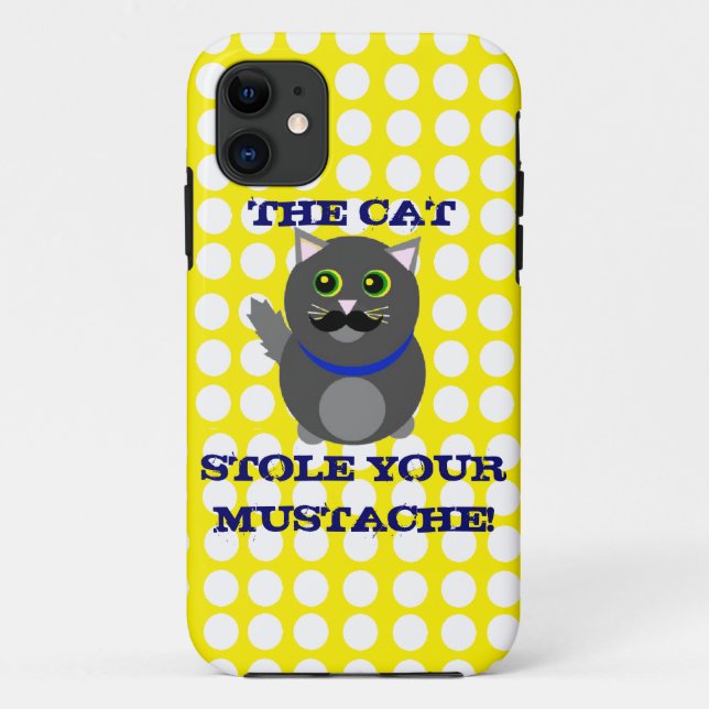 Capa Para iPhone Da Case-Mate O gato roubou seu bigode! (Verso)