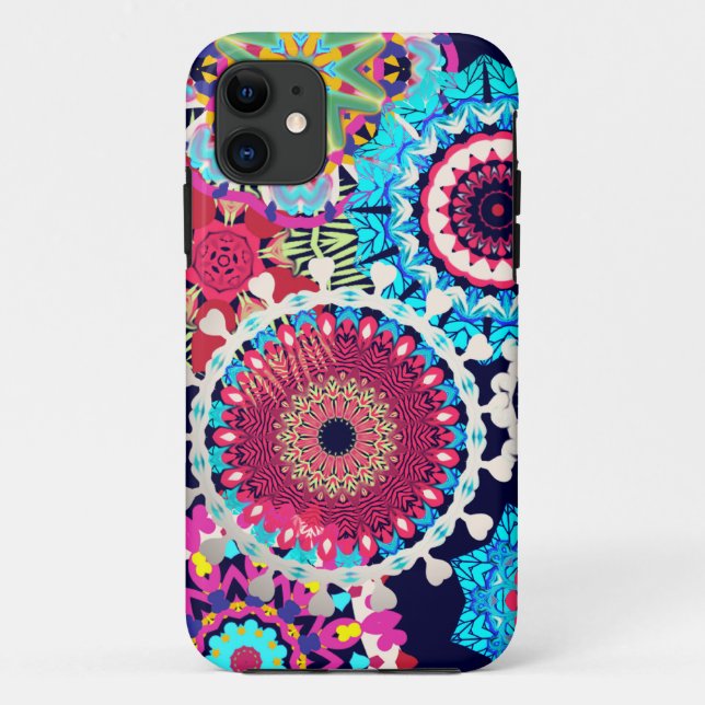 Capa Para iPhone Da Case-Mate O hippy floresce os cobrir do iphone (Verso)