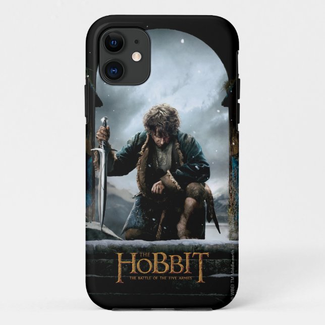 Capa Para iPhone Da Case-Mate O Hobbit - cartaz cinematográfico de BILBO (Verso)