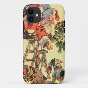 Capa Para iPhone Da Case-Mate O papai noel levanta uma escada