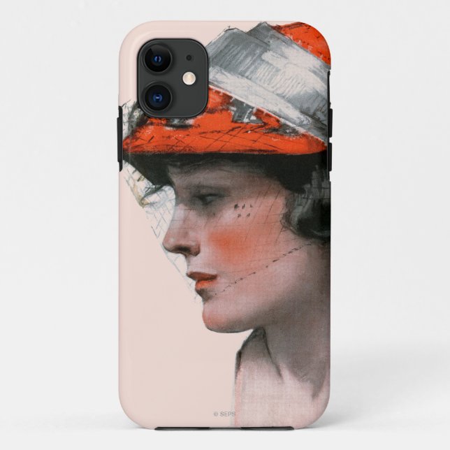Capa Para iPhone Da Case-Mate O perfil da mulher (Verso)