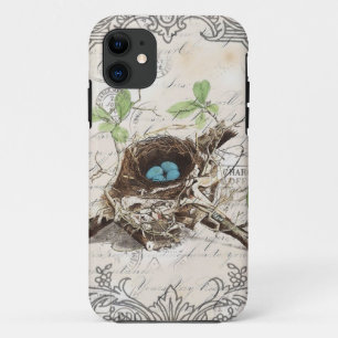 Capa Para iPhone Da Case-Mate o pisco de peito vermelho botânico francês das