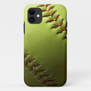 Capa Para iPhone Da Case-Mate O preto amarelo do softball desvanece-se