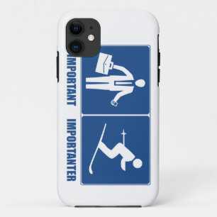Capa Para iPhone Da Case-Mate O trabalho é importante, esquiando é Importanter