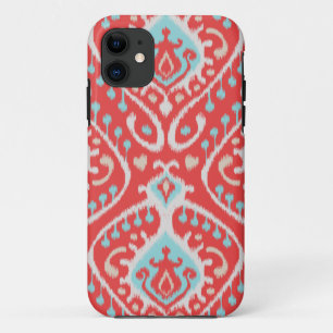 Capa Para iPhone Da Case-Mate O vermelho elegante chique e o ikat tribal de