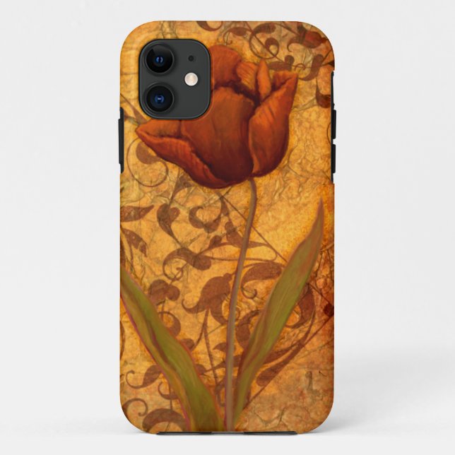 Capa Para iPhone Da Case-Mate O vermelho floresce II (Verso)