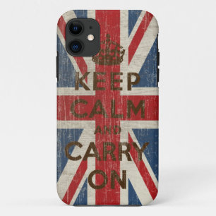 Capa Para iPhone Da Case-Mate O vintage mantem a calma e continua