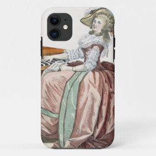 Capa Para iPhone Da Case-Mate O Virtuosa em um vestido "um l'Anglaise" com uma