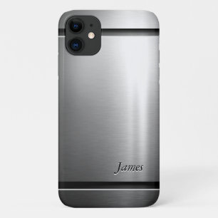 Capa Para iPhone Da Case-Mate Olhar de aço inoxidável do metal à moda da esco