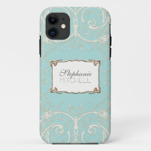 Capa Para iPhone Da Case-Mate Olhar Dourado do laço n de Nouveau do art deco