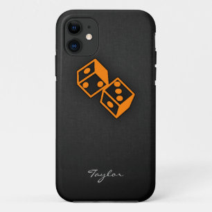 Capa Para iPhone Da Case-Mate Orange Casino Dice