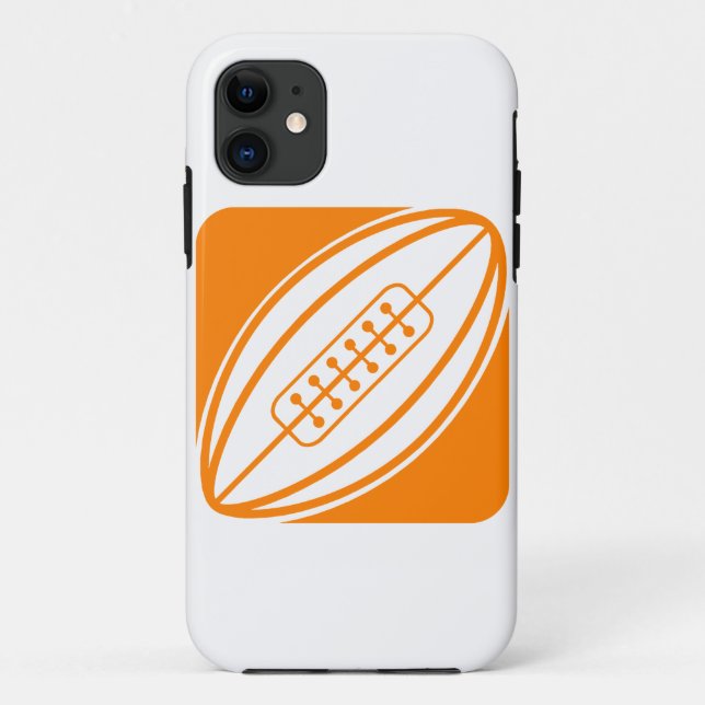 Capa Para iPhone Da Case-Mate Orange Rugby (Verso)