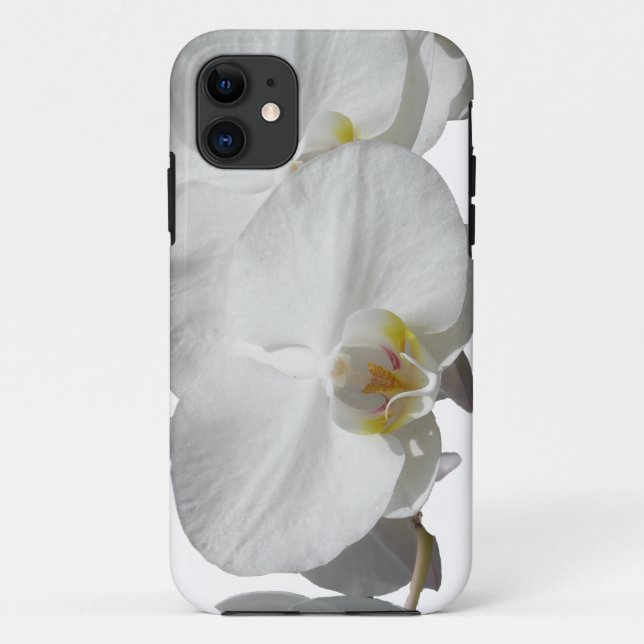 Capa Para iPhone Da Case-Mate Orquídeas tropicais brancas (Verso)