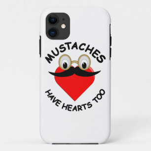Capa Para iPhone Da Case-Mate Os bigodes também têm coração