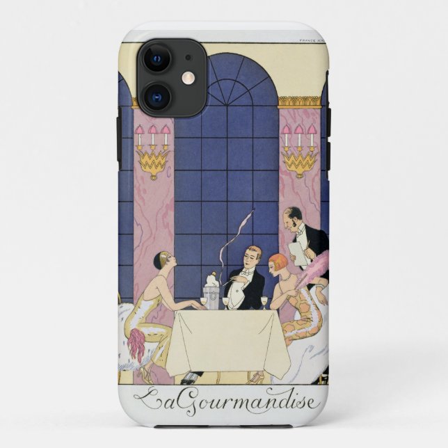 Capa Para iPhone Da Case-Mate Os Gourmands, 1920-30 (impressão do pochoir) (Verso)