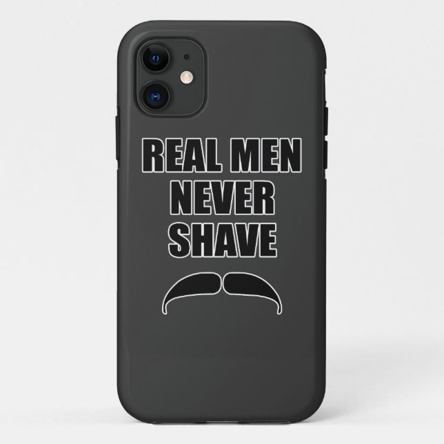 Capa Para iPhone Da Case-Mate Os homens reais nunca barbeiam (Verso)