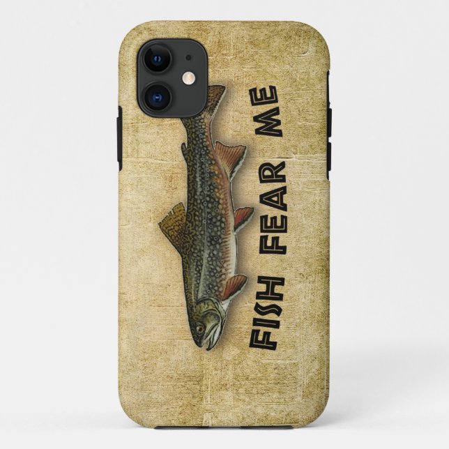 Capa Para iPhone Da Case-Mate Os peixes temem-me pesca engraçada (Verso)