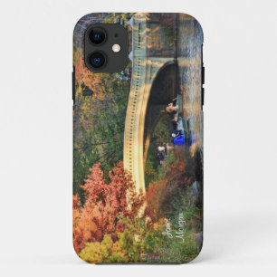 Capa Para iPhone Da Case-Mate Outono no Central Park: Barqueiros pela ponte #01