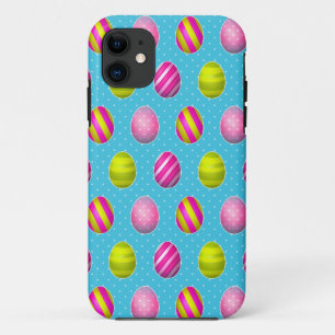 Capa Para iPhone Da Case-Mate Ovos da páscoa coloridos no fundo das bolinhas