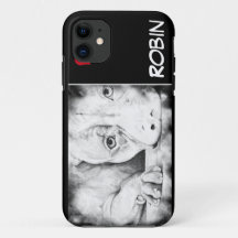 Pacientemente esperando com coração vermelho