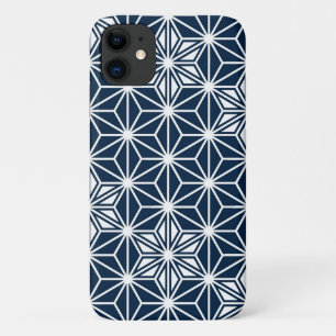 Capa Para iPhone Da Case-Mate Padrão Asanoha Japonês - marinho azul