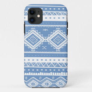 Capa Para iPhone Da Case-Mate Padrão Aztec Aztec de renda tribal (azul-periwink