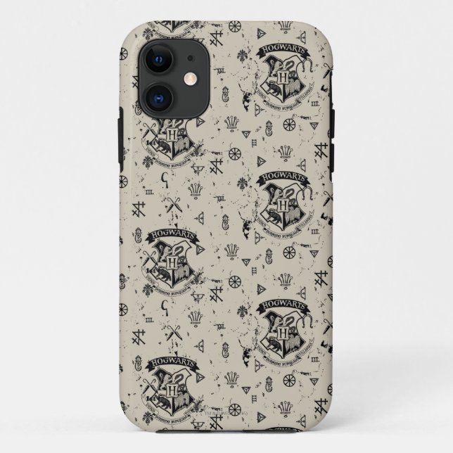 Capa Para iPhone Da Case-Mate Padrão bege HOGWARTS™ (Verso)