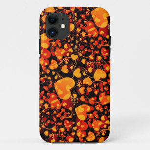 Capa Para iPhone Da Case-Mate Padrão cardíaco - vermelho-preto