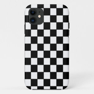 Capa Para iPhone Da Case-Mate Padrão Clássico Verificado em Preto e Branco