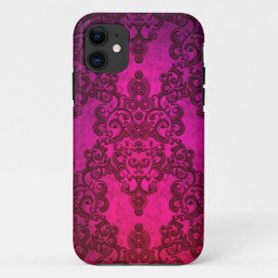Capa Para iPhone Da Case-Mate Padrão Damask Rosa Profundo Brilhante