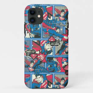 Capa Para iPhone Da Case-Mate Padrão de banda desenhada do Super-Homem