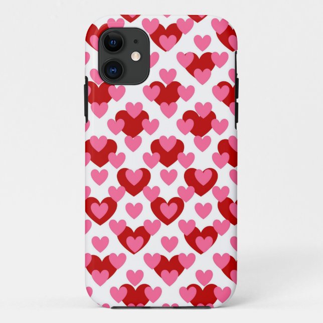 Capa Para iPhone Da Case-Mate Padrão de Coração (Verso)