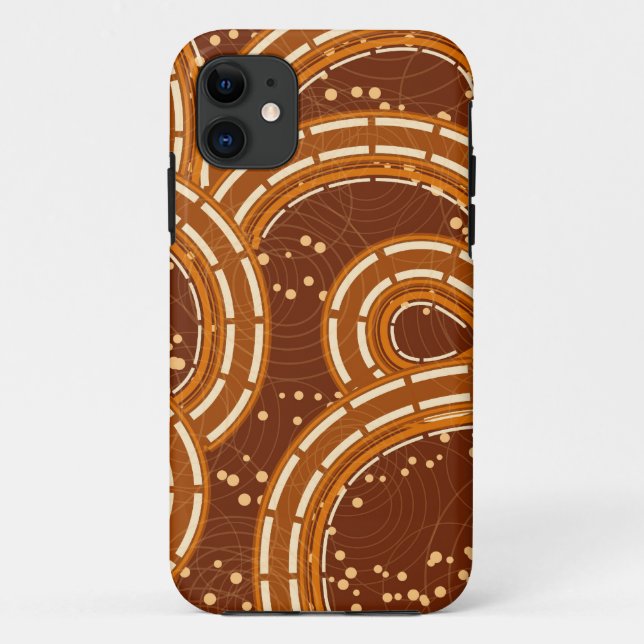 Capa Para iPhone Da Case-Mate Padrão de espiral moderno (Verso)