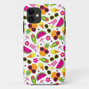 Capa Para iPhone Da Case-Mate Padrão de Férias Tropicais Invisível