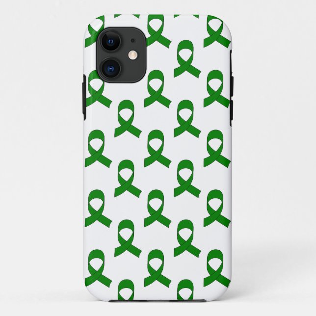 Capa Para iPhone Da Case-Mate Padrão de Fita Verde (Verso)
