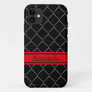 Capa Para iPhone Da Case-Mate Padrão de Fronteira de Link de Cadeia Personalizáv