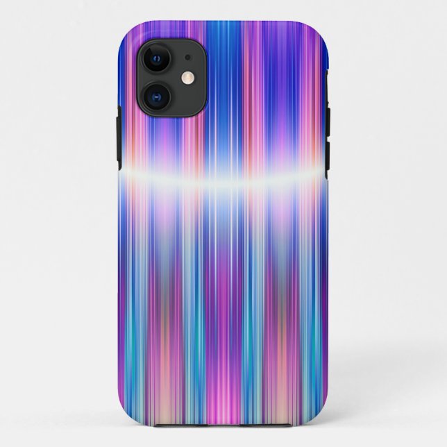Capa Para iPhone Da Case-Mate Padrão de listras roxas (Verso)