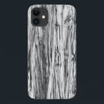 Capa Para iPhone Da Case-Mate Padrão de madeiras secas - preto, branco e cinza<br><div class="desc">Renderização digital de madeira branqueada/textura de madeira derivada - preto e branco com sombras de cinza/cinza</div>