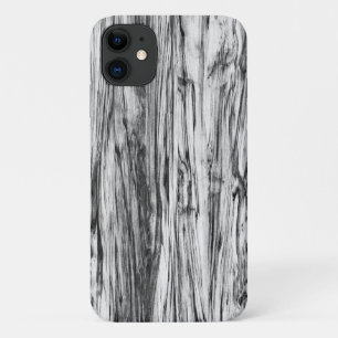 Capa Para iPhone Da Case-Mate Padrão de madeiras secas - preto, branco e cinza