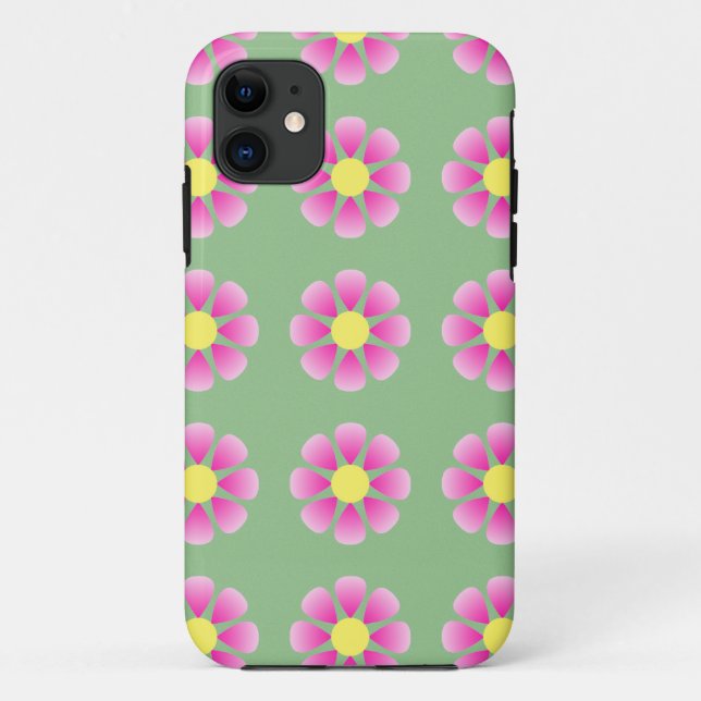 Capa Para iPhone Da Case-Mate Padrão de margarida rosa (Verso)