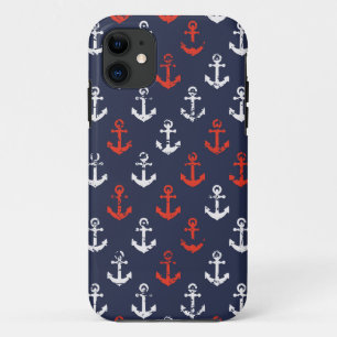 Capa Para iPhone Da Case-Mate Padrão De Marinho Branco E Azul