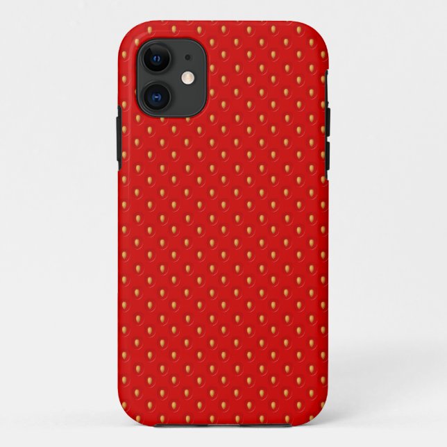 Capa Para iPhone Da Case-Mate Padrão de Morango (Verso)